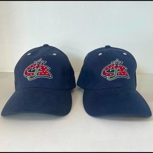 Columbus Blue Jackets Baseball Hat Lot of 2
